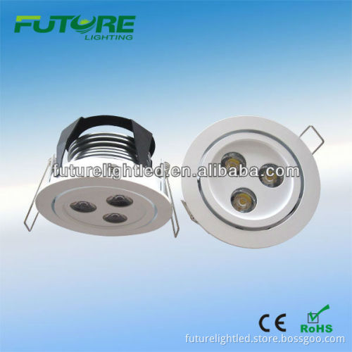 DC12V 3/9W led recessed downlight for cabnet light